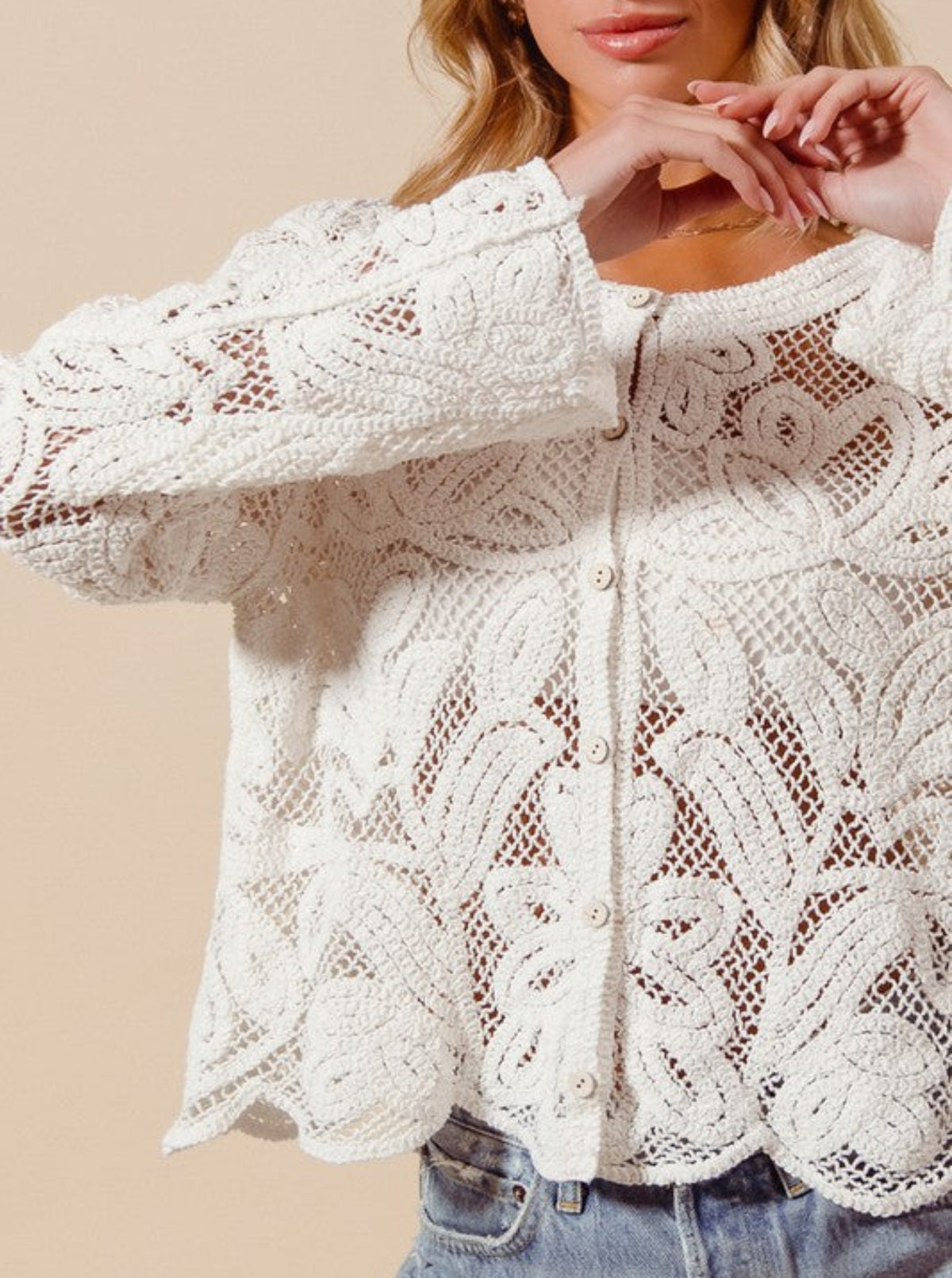 Crochet Lace Cardigan