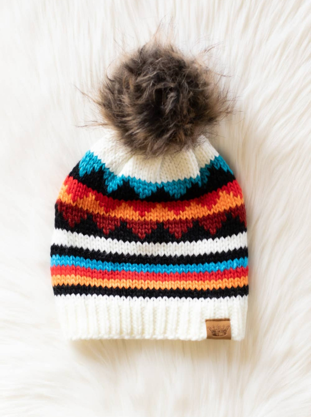 Colorful Pom Beanie