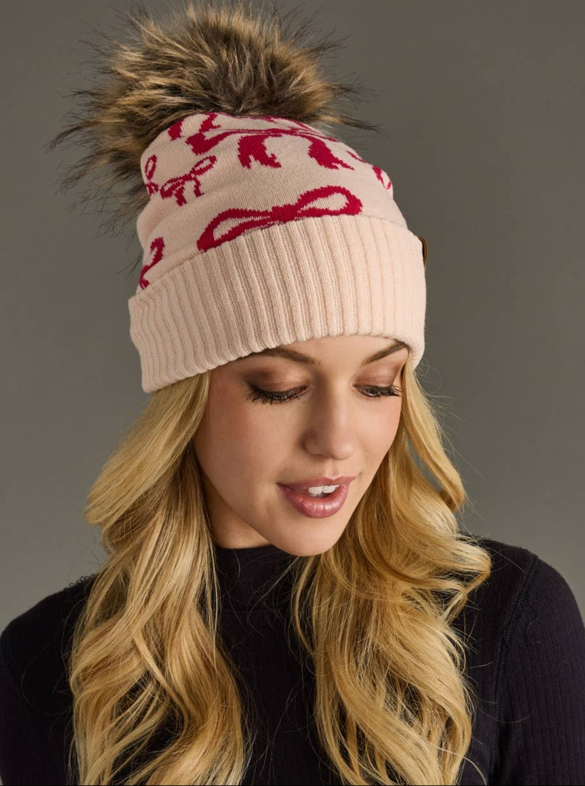 Whimsy Bow Beanie | Ivory