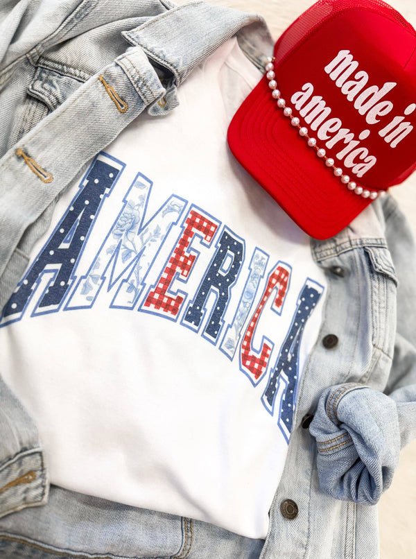 AMERICA Graphic Tee | White