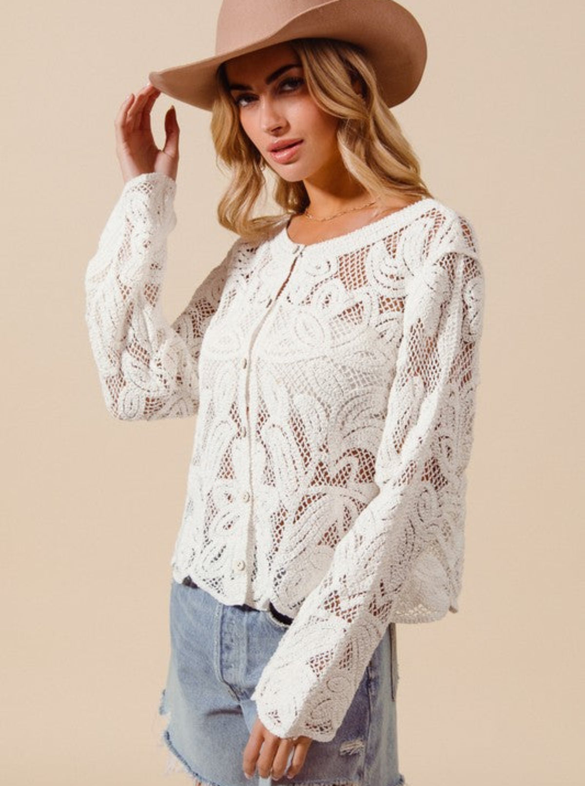Crochet Lace Cardigan