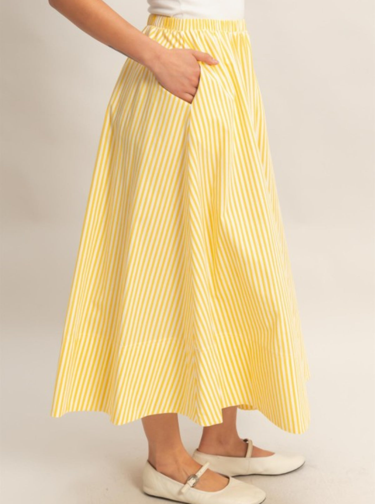 Striped Skirt | Yellow
