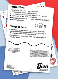 Patriotic Temporary Tattoos
