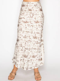Western Satin Skirt
