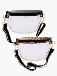 Studded Clear Crossbody