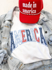 AMERICA Graphic Tee | White