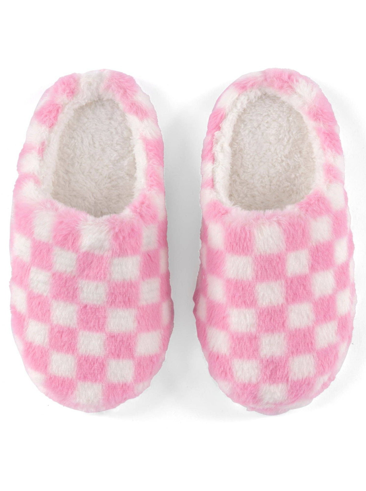 Checkerboard Slippers | Pink