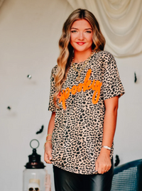 Spooky Graphic Tee | Leopard