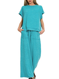 Serenity Matching Set | Mauve & Light Teal