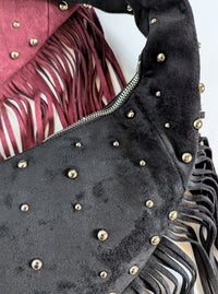 Riveted Fringe Hobo | 2 Color Options