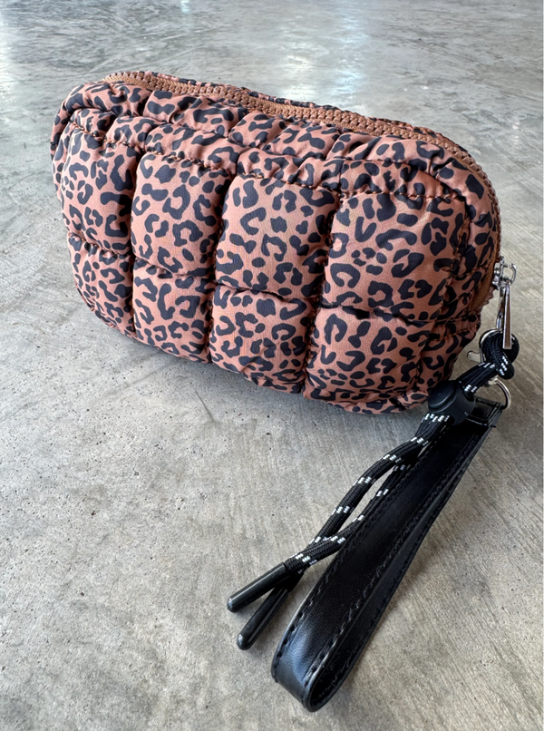 Puff Wristlet | Camo & Cheetah
