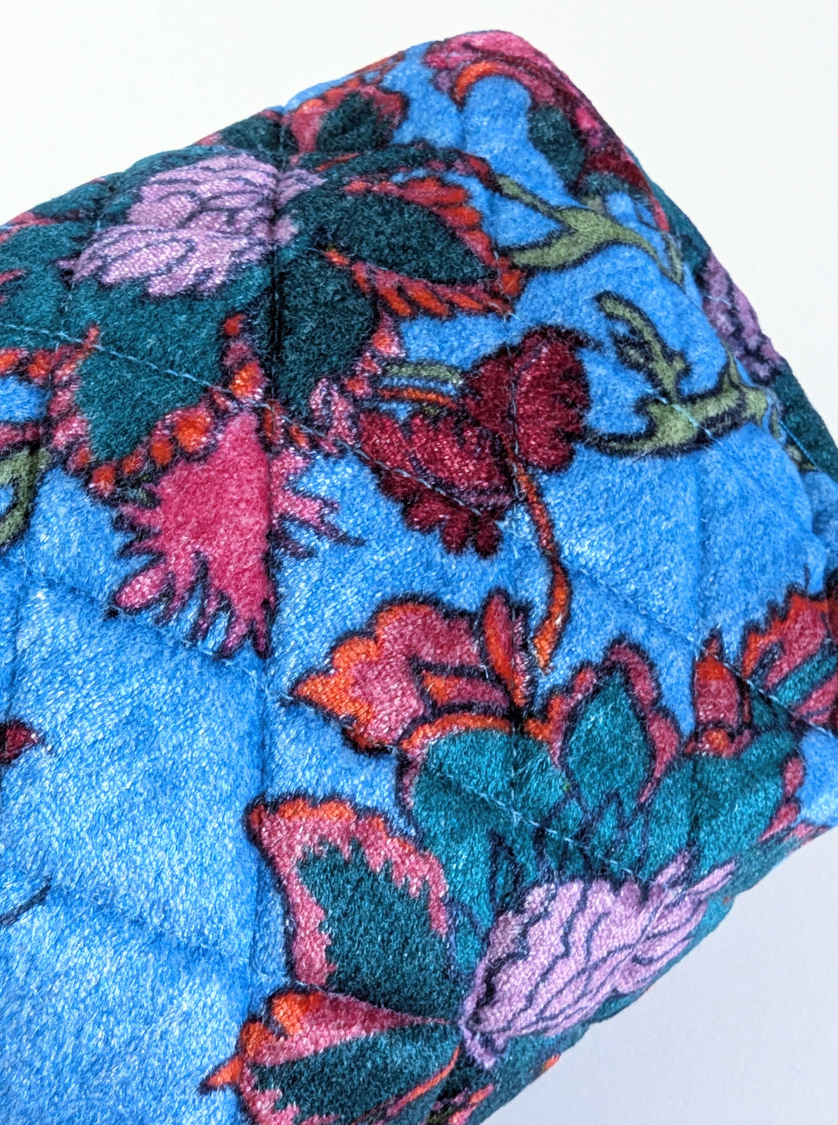 Floral Travel Bag | Blue & Olive