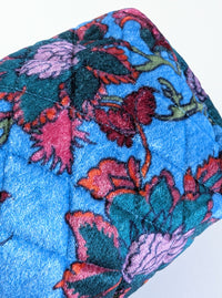 Floral Travel Bag | Blue & Olive