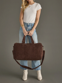 Corduroy Duffel Bag | Chocolate