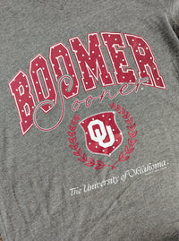 OU Polka Dot Graphic Tee | Grey