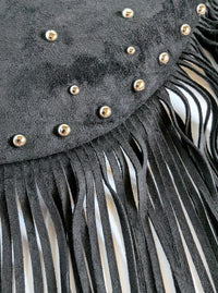 Riveted Fringe Hobo | 2 Color Options