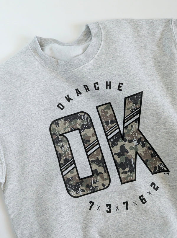 Okarche Camo Sweatshirt | Grey