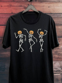 Dancing Skeletons Graphic Tee | Jet Black