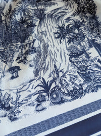 Toile Scarf | Navy