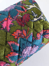 Floral Travel Bag | Blue & Olive