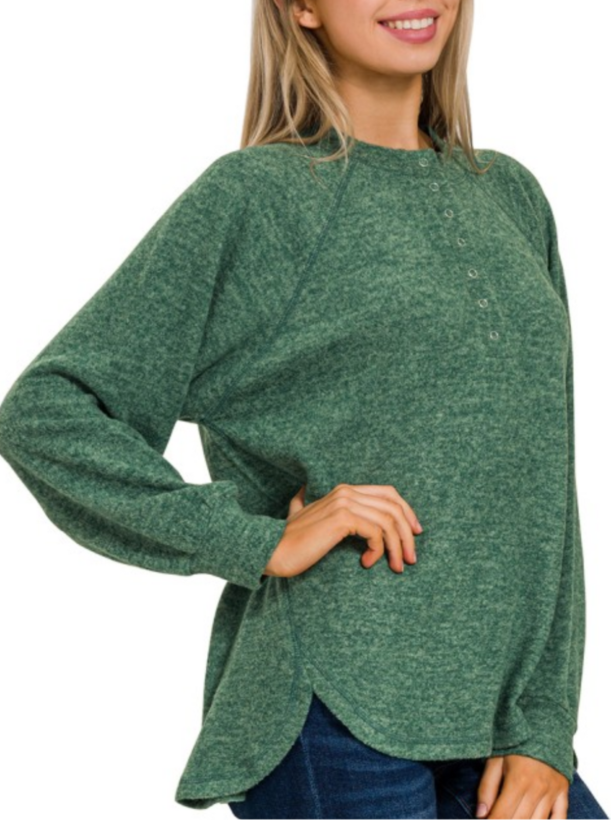 Cozy Henley | Cabernet & Spruce