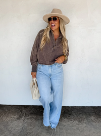 Winnie Wide Leg Jeans | Light Wash