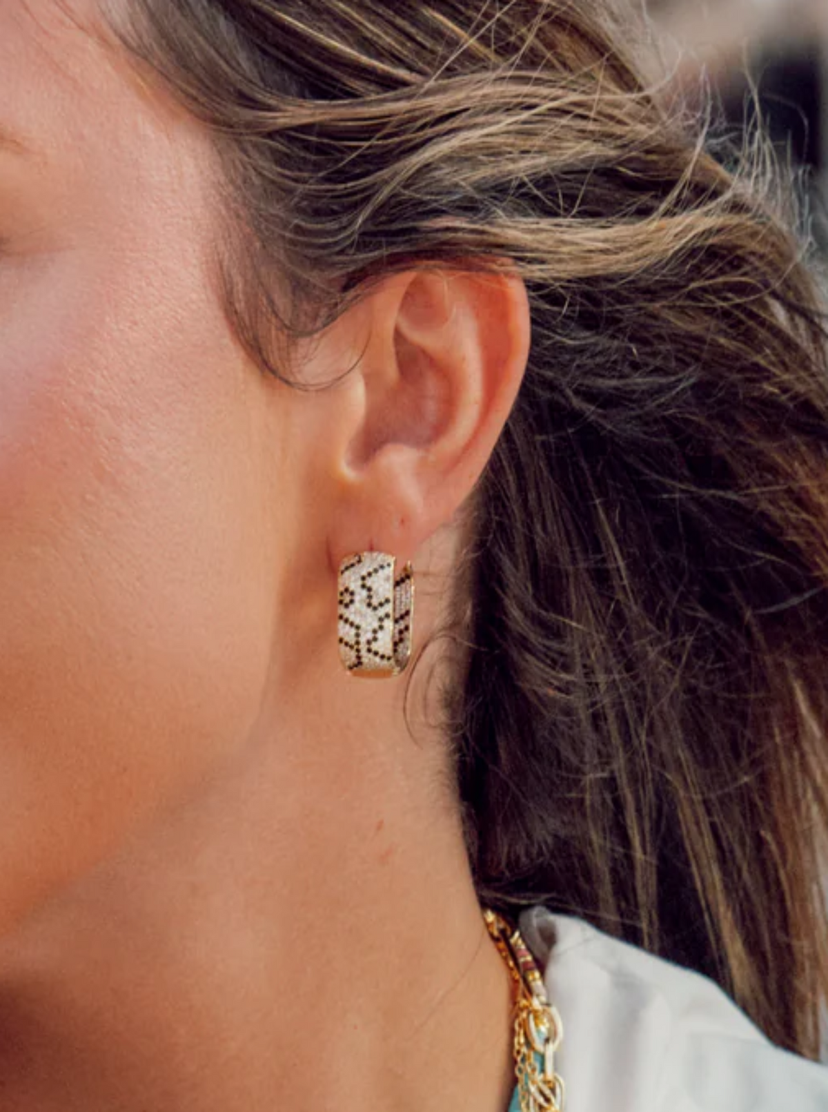 Erimish Leopard Earrings | Gold