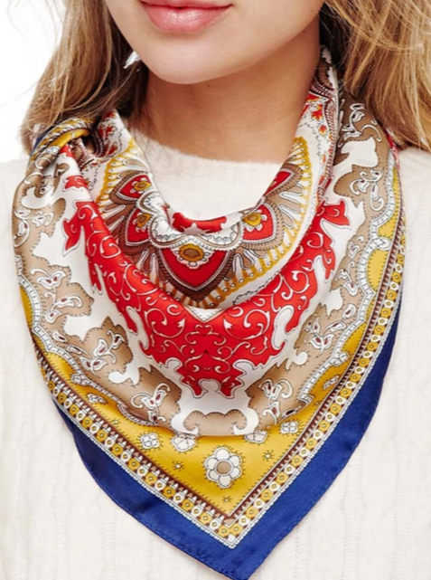 Paisley Scarf | Red, White & Blue