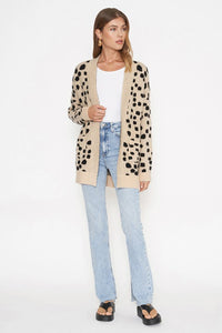 Spotted Cardigan | Oatmeal
