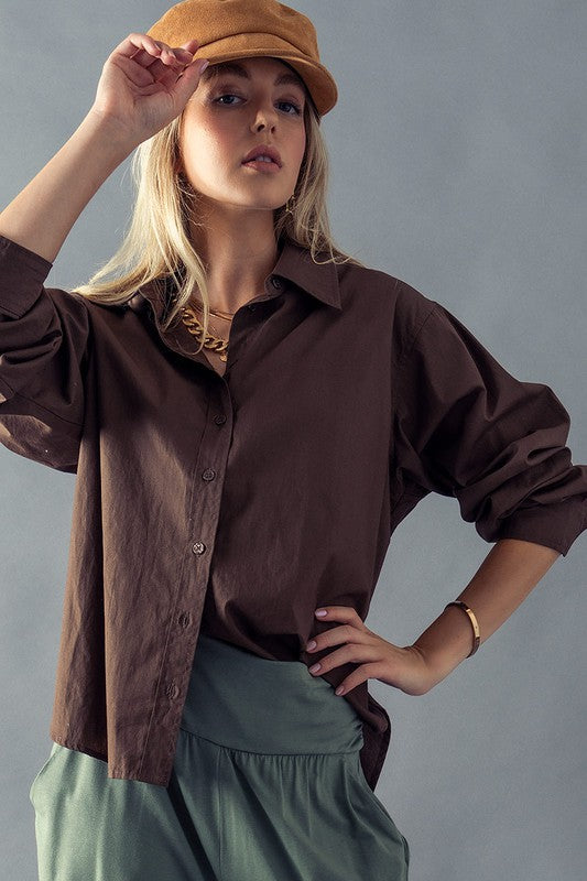 Button Up Top | Chocolate