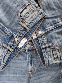 Side Slit Flare Jeans | Medium Wash
