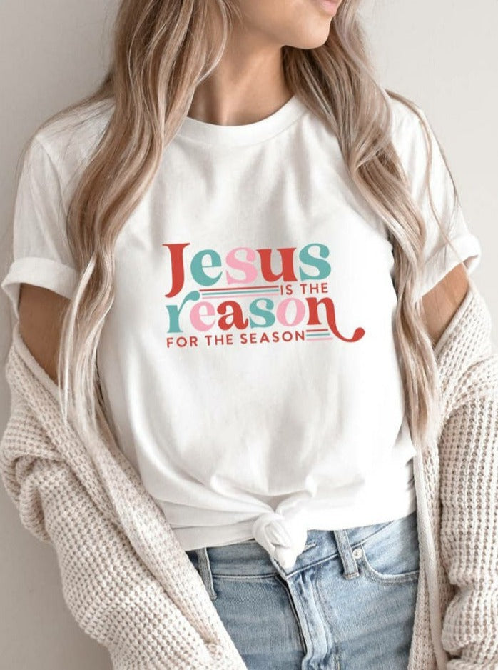 Jesus is the Reason Graphic Tee | White